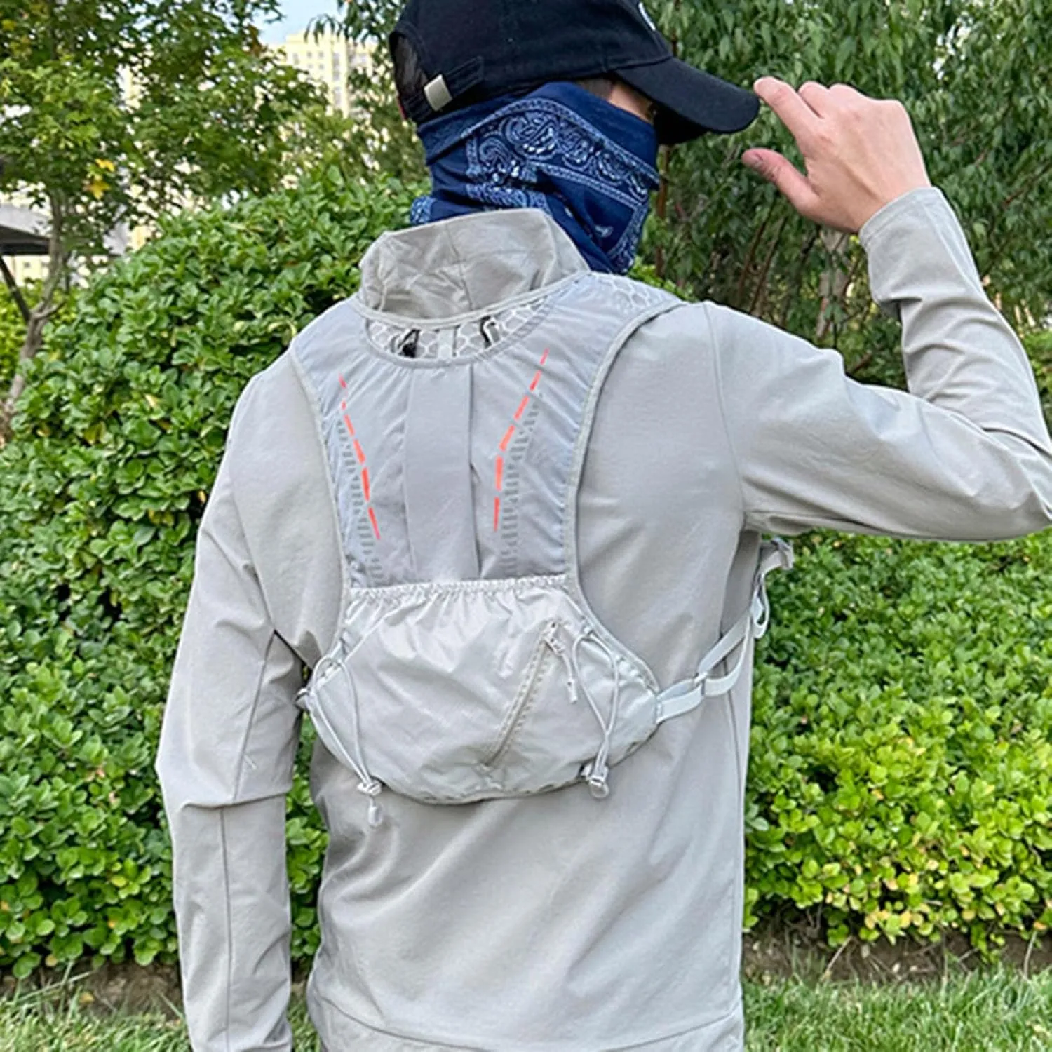 Hydration Backpack - Reflective Lightweight Pack - Waterproof Hydration Backpack Large Capacity for Running Camping Cycling