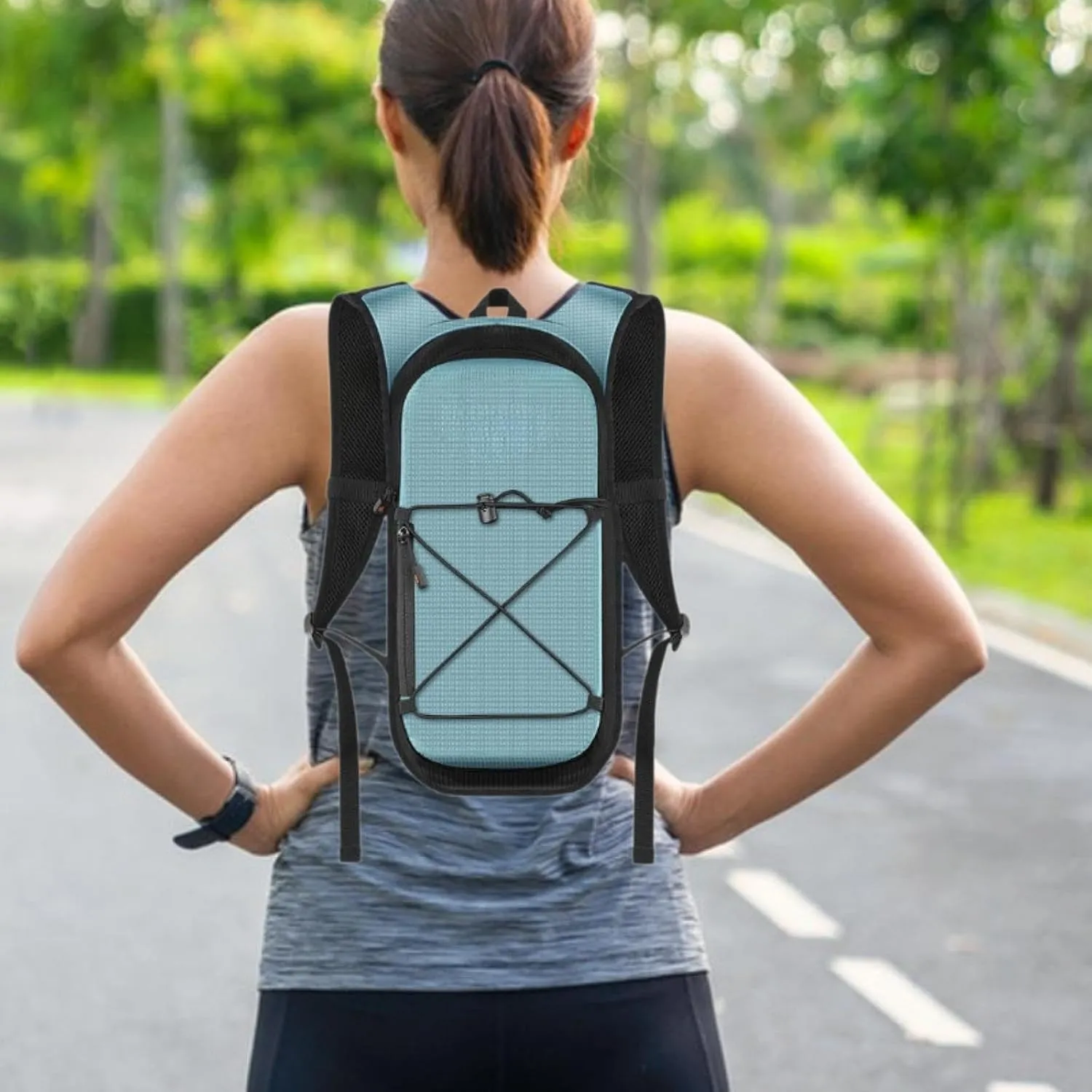 Hydration Backpack,Daypack Lightweight Practical Rucksack Water Bag Portable Hiking Water Backpack for Outdoor Sports Riding