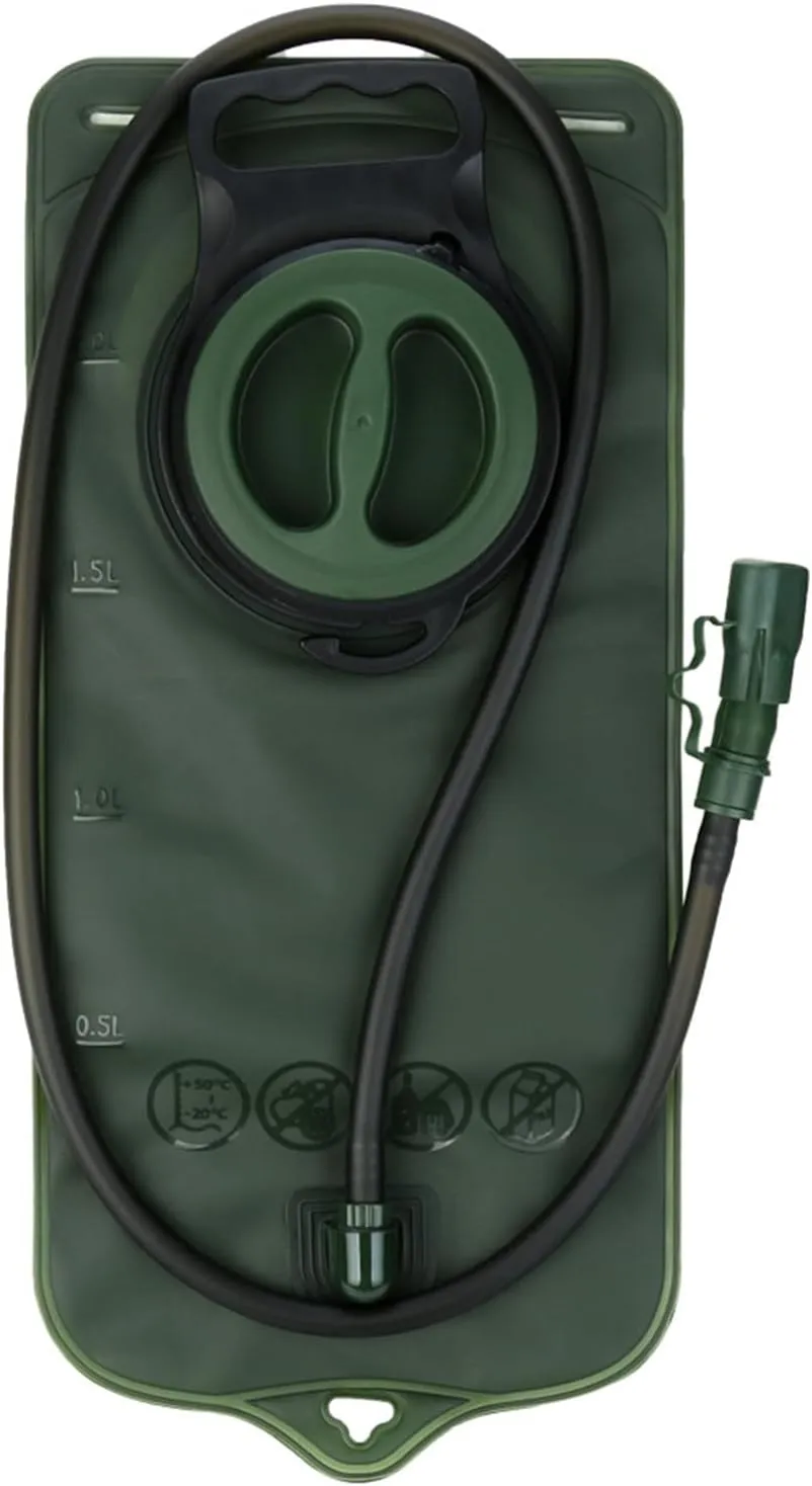 Hydration Bladder 2 Liter, Leak Proof Water Reservoir, Portable Water Bag Hydration Pack Replacement Easy Clean for Bicycling Hiking Camping Running