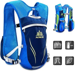 Hydration Pack Backpack,5.5L Running Hydration Vest Marathon Running Vest for Women and Men Lightweight Trail Running Backpack