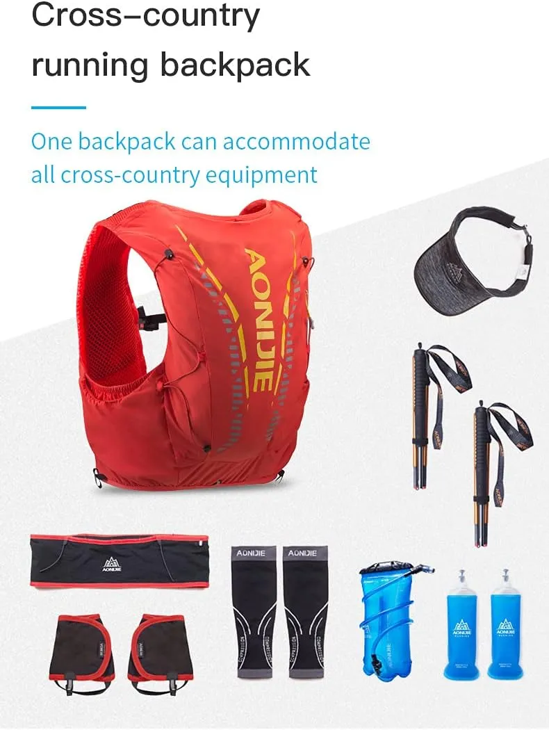 Hydration Pack Water Backpack 12L/18L Outdoors Trail Marathon Running Race Cycling Hiking Hydration Vest