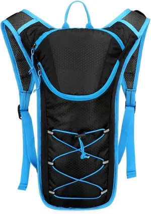 Hydration Running Backpack, Lightweight Water Bladder Vest for Outdoor Sports, Cycling, Hiking, Trail Running, Marathon (Blue)