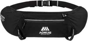 Hydration Running Belt Adjustable, Reflective & Lightweight Runners Waist Pouch for Men Womens, for Marathon Running Hiking Camping (A-Black)