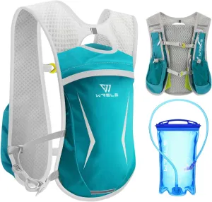 Hydration Running Vest for Men Women,5L Lightweight Water Backpack with 1.5L Leakproof Water Bladder,Hydration Vest for Marathon Cycling Jogging Hiking
