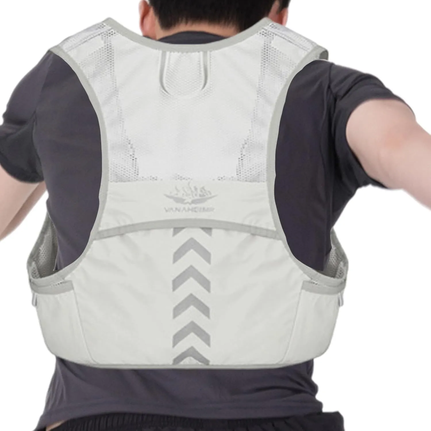 Hydration Running Vest | Reflective Water Vest Backpack,Phone Holder, Breathable Hydration Backpack Vest for Hiking Cycling Running Biking