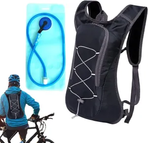 Hydration Vest for Hiking & Running, 2L Water Bladder Backpack, Skin-Friendly, Leak-Proof, Lightweight Outdoor Pack