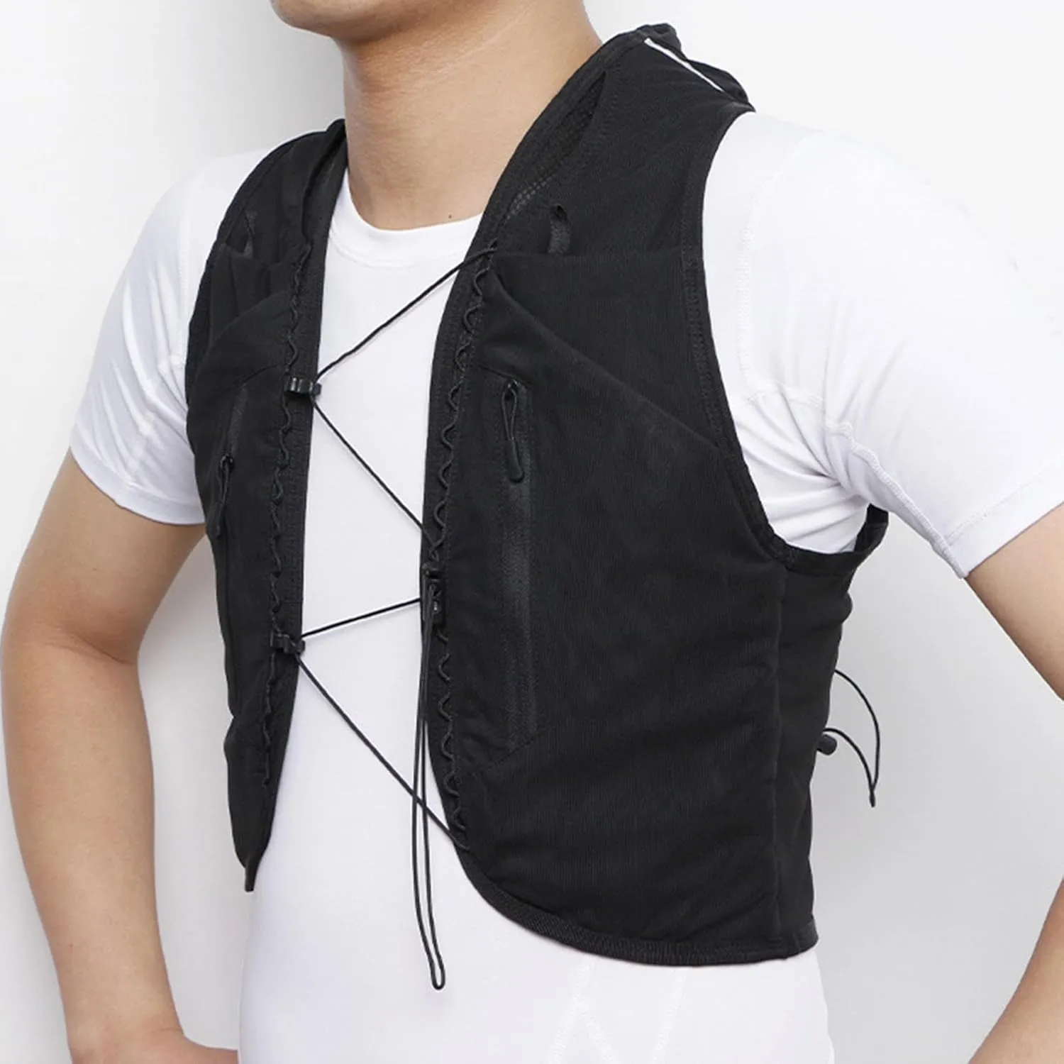 Hydration Vest for Men Women Multi Pockets 12L Capacity Hydration Pack for Running Camping Climbing Hiking Cycling