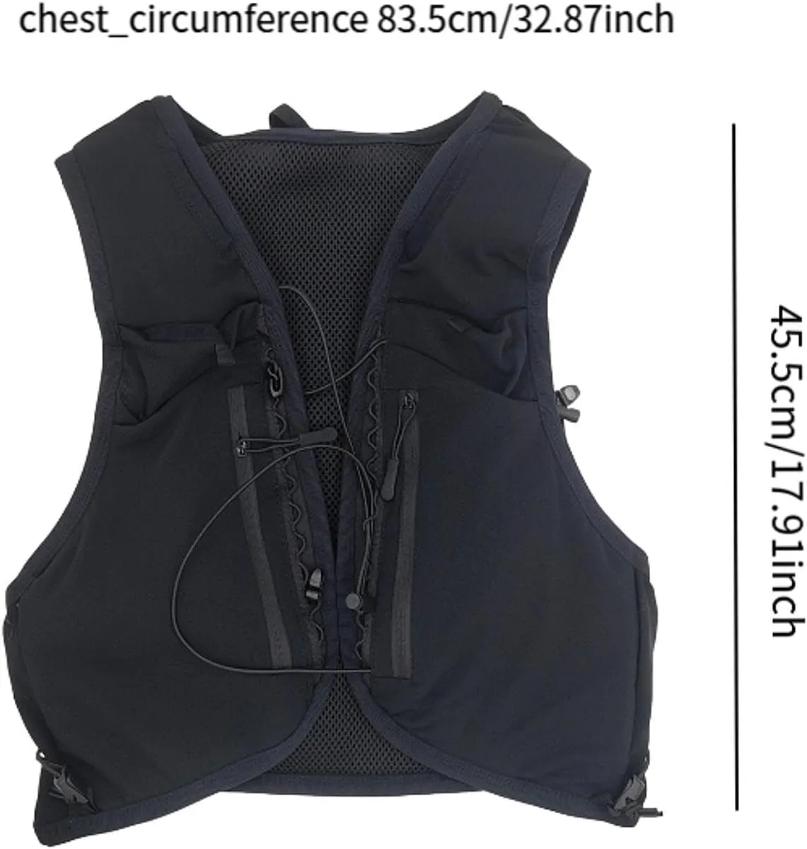 Hydration Vest for Men Women Runner Rucksack Sports Fitness Bag Water Pack Hydration Pack for Camping Cycling Mountaineering