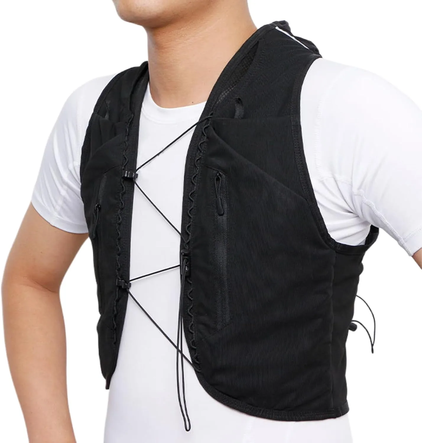 Hydration Vest, Polyester Running Hydration Vest with 12 Pockets, Hydration Backpack, Hiking Backpack, Hydration Pack