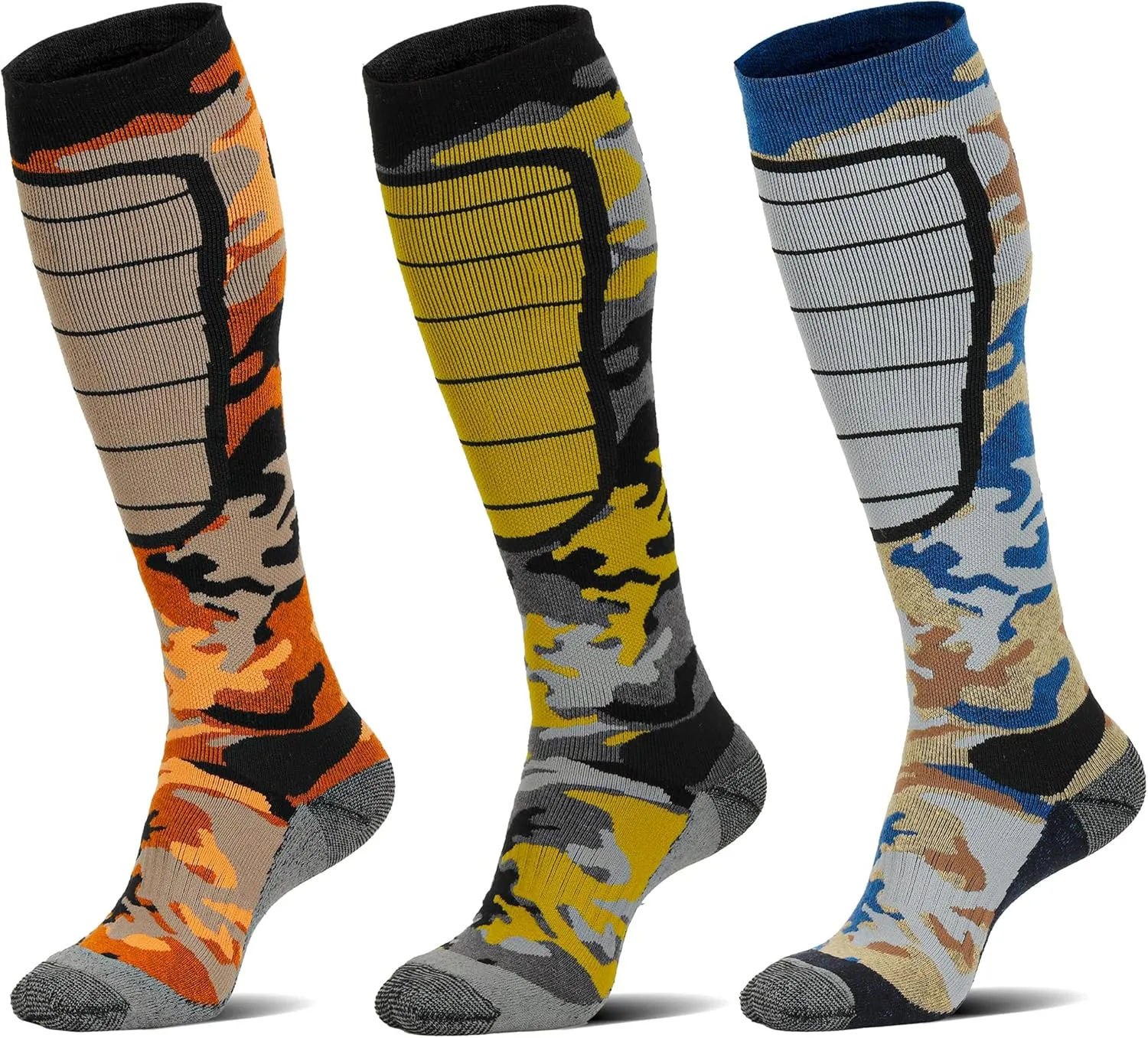 Hylaea Merino Wool Ski Socks, Cold Weather Socks for Snowboarding, Snow, Winter, Thermal Knee-high Warm Socks, Hunting