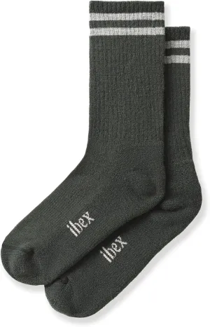 IBEX Lightweight Hiking Unisex Merino Wool Boot Socks | Breathable Crew Socks with Arch Support & Reinforced Heel & Toe