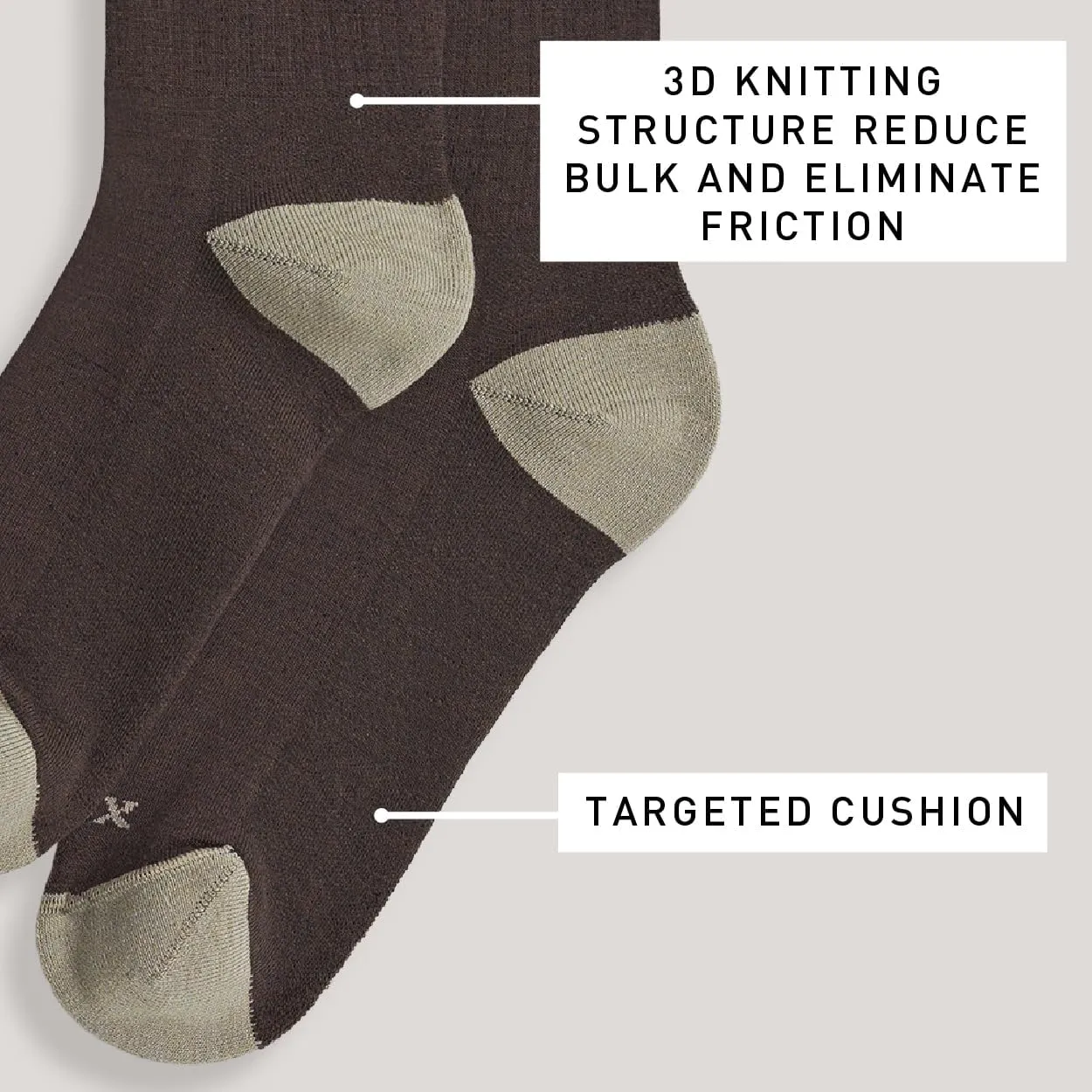 IBEX Merino Wool Rambler Unisex Hiking Socks | Crew Socks with Seamless Toe & Arch Support | Moisture-Wicking Trekking Socks