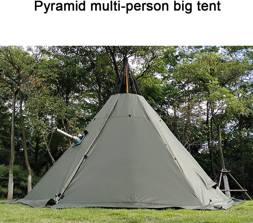 Ice Fishing Shelter, Insulated Ice Fishing Tent 360-Degree View, Snowproof Windproof Winter Cold Weather Tent, Hot Tent with Stove Jack