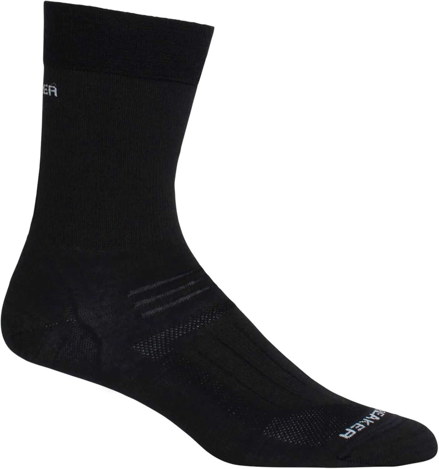 Icebreaker Women's Hike Liner Ultralight Cushion Merino Wool Crew Sock