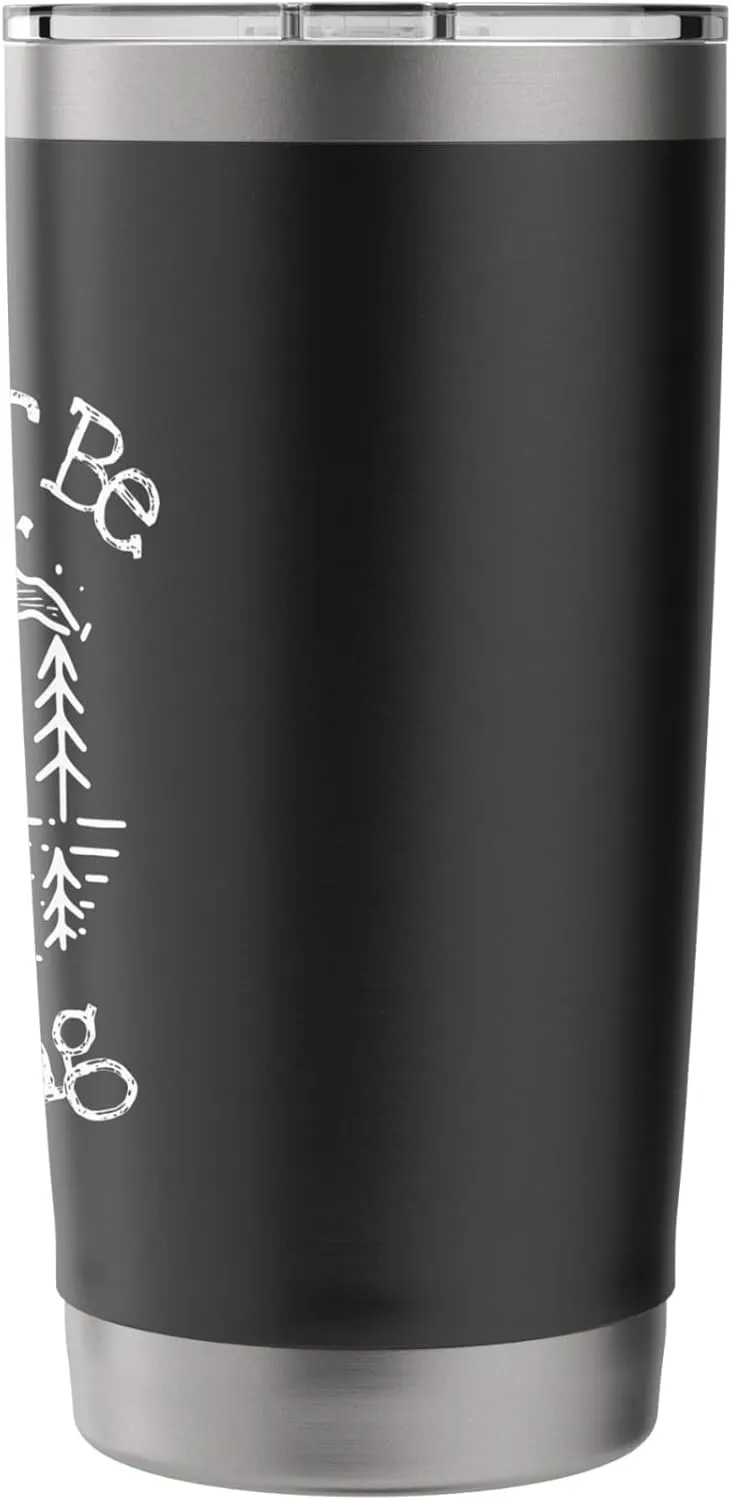 I'd Rather Be Camping Loves Tent Forest Mountains Wilderness Stainless Steel Insulated Tumbler