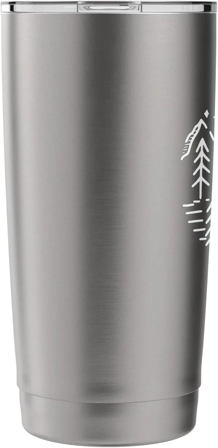 Idaho Rustic Camping Wilderness Mountains Tent Campground Stainless Steel Insulated Tumbler