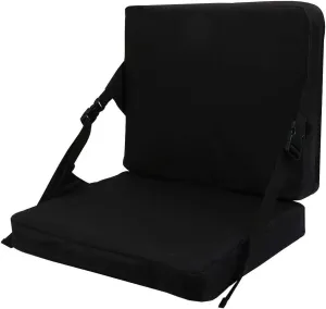 Indoor & Outdoor Folding Chair Cushion, Foldable Portable Stadium Seat,Chair Cushion for Sports Events, Outing, Travelling，Hiking, Fishing