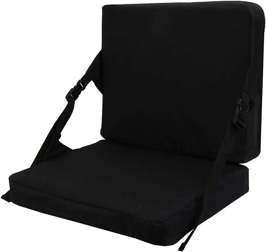 Indoor & Outdoor Folding Chair Cushion, Foldable Portable Stadium Seat,Chair Cushion for Sports Events, Outing, Travelling，Hiking, Fishing