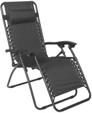 Infinity Zero Gravity Recliner - Outdoor Lounge Chair with Adjustable Headrest, Durable Steel Frame, and Resilient Textiline Fabric - Perfect for Patio or RV