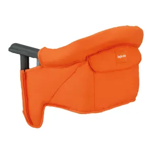 Inglesina Fast Table Chair, Orange - Portable Baby High Chair - for Babies & Toddlers 6-36 Months - Collapsible Design - Fits Tables 0.8'' to 3.5'' Thick - Compact & Easy to Use - Travel Bag Included
