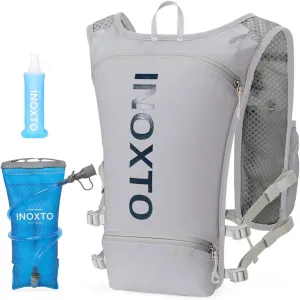INOXTO Running Hydration Vest Backpack,Lightweight Pack with 1.6L Water Bladder Hydration Backpack Daypack for Hiking Trail Running Cycling Race Marathon for Women Men