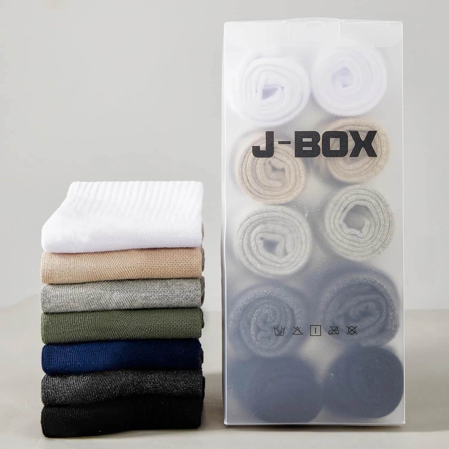J-BOX Cotton Athletic Quarter Ankle Socks 8/10 Pack - Breathable Cushioned for Running, Gym & Daily Wear