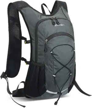 JEELAD Hydration Backpack 18L Hiking Backpack with 2L Water Bladder for Hiking Trail Running Cycling Marathon (C-Grey(18L)-only Vest, One Size)