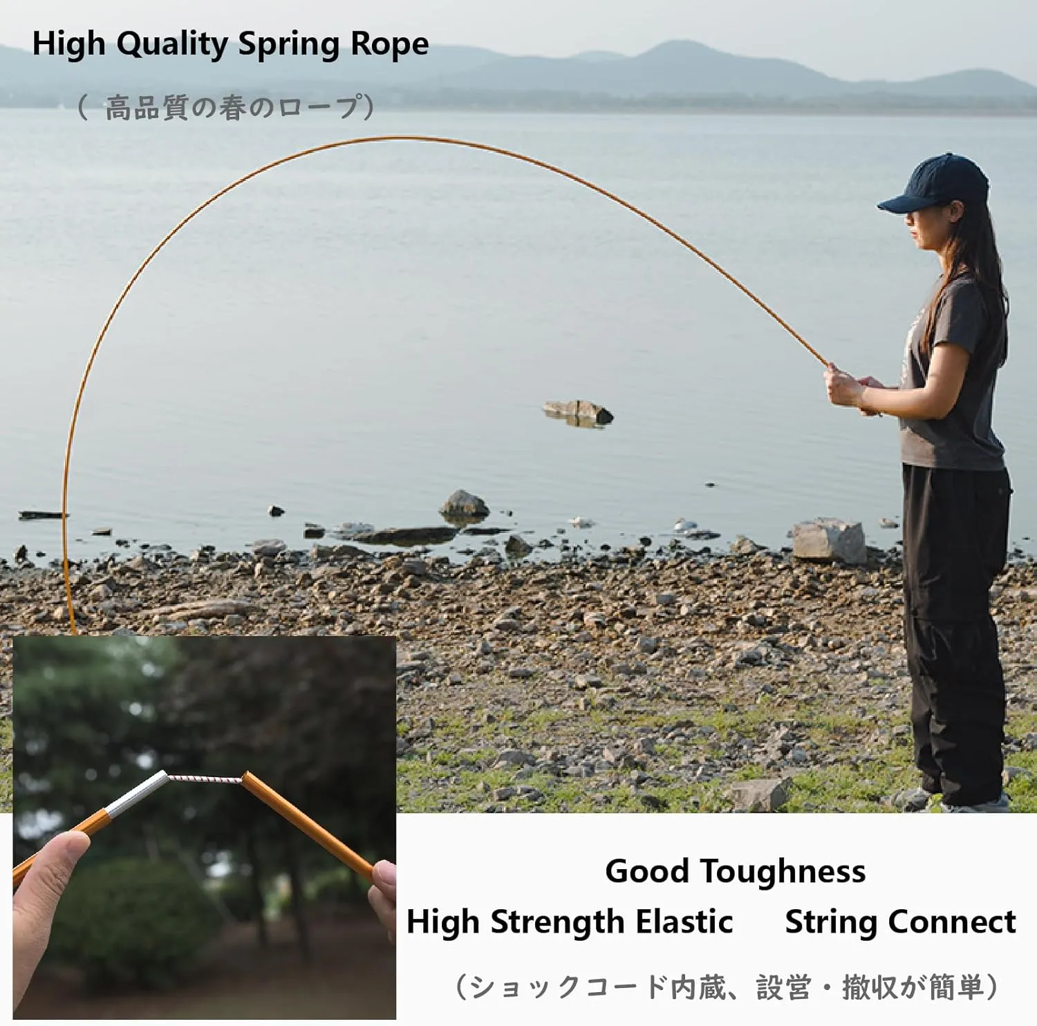 JEELAD Tent Pole Aluminium Rod Replacement Tent Pole Supporting Rod Awning Poles Kit for Outdoor Camping Hiking (10.92 ft, A - Gold)