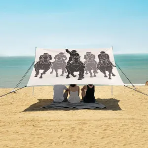 Jockey Riding Horse Creative Beach Camping Tent Sun Shelter for Whole Family, Beach Shade Canopy with UPF50  UV Protection,Easy Set Up and Carry,Outdoor Shade for Trips, Fishing, Backyard Fun P