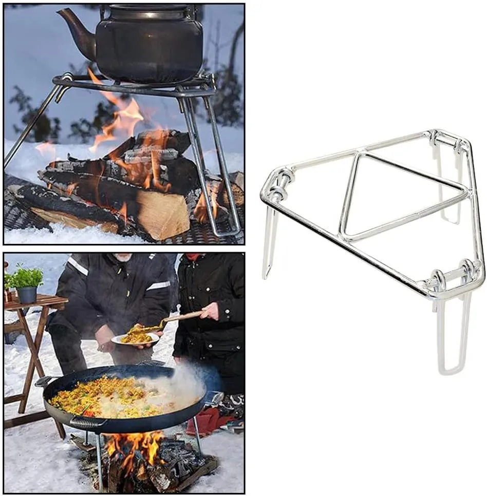 JSEIAJB Bbq Burner Stand Outdoor Camping Hiking Stove Rack Ultralight Folding Pot Burner Stand Burner Stand