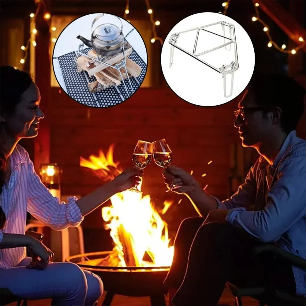 JSEIAJB Bbq Burner Stand Outdoor Camping Hiking Stove Rack Ultralight Folding Pot Burner Stand Burner Stand
