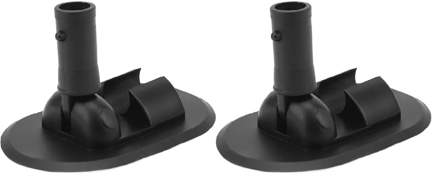 Kayak Canopy Mount Base, 4.7x3.1x0.6in 2pcs 180 Degree Rotation Inflatable Boat Tent Parts PVC Awning Sun Shelter Mount Base for Rowing Boat Speedboat