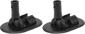 Kayak Canopy Mount Base, 4.7x3.1x0.6in 2pcs 180 Degree Rotation Inflatable Boat Tent Parts PVC Awning Sun Shelter Mount Base for Rowing Boat Speedboat