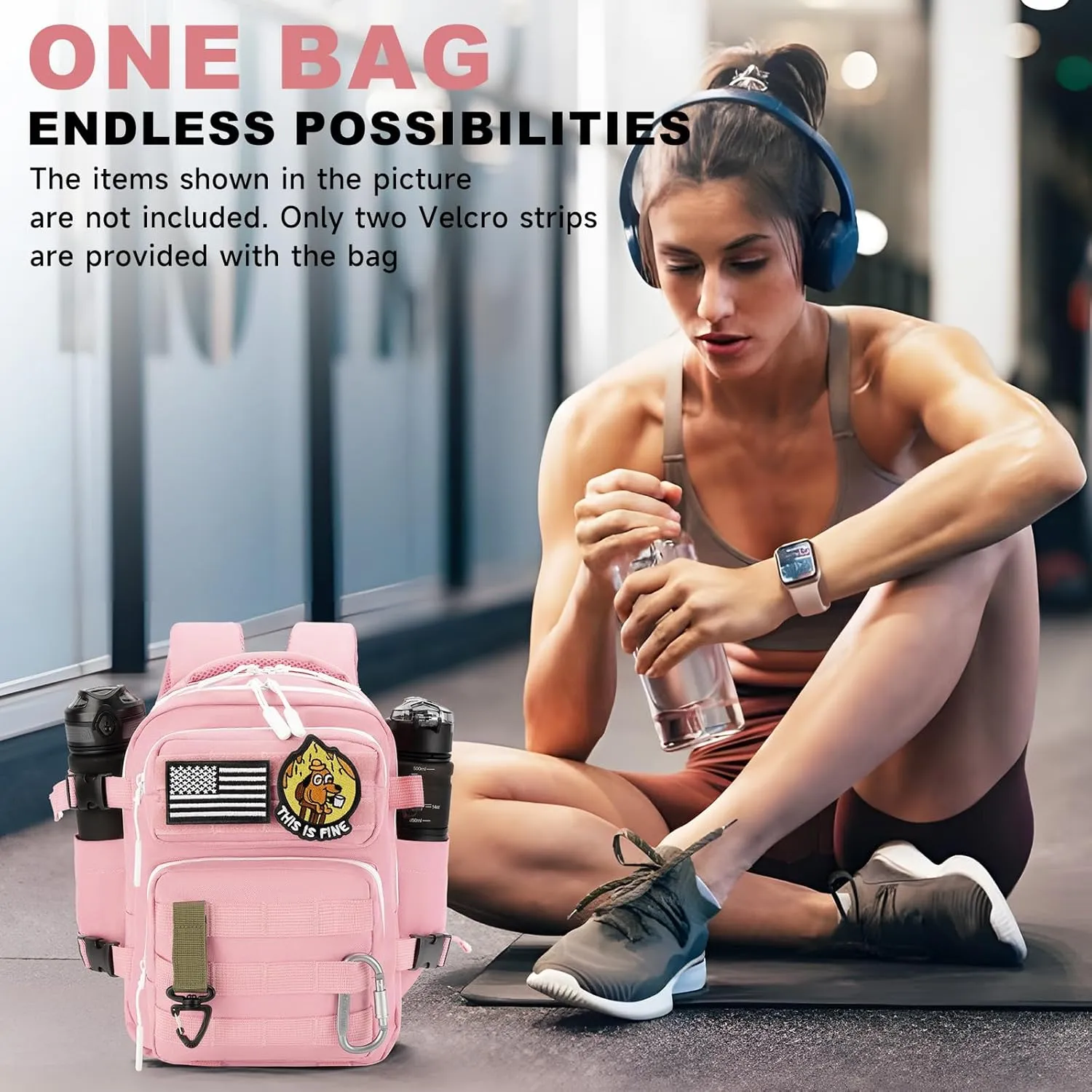 kcross 12L Mini Tactical Backpack for Men and Women, Tactical Backpack Small for Hiking, Small Tactical Bag