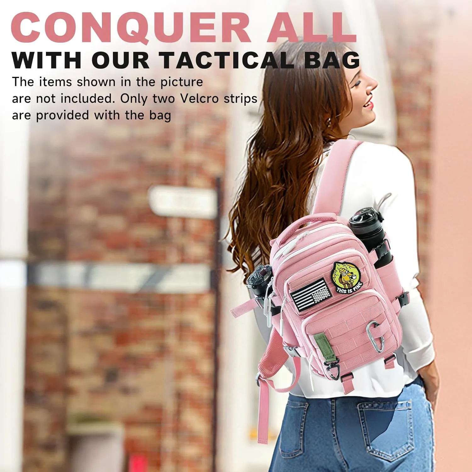 kcross 12L Mini Tactical Backpack for Men and Women, Tactical Backpack Small for Hiking, Small Tactical Bag