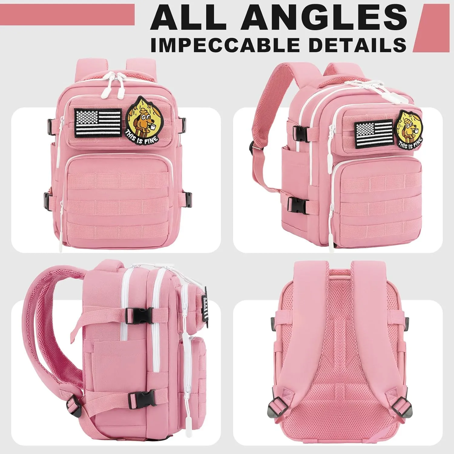 kcross 12L Mini Tactical Backpack for Men and Women, Tactical Backpack Small for Hiking, Small Tactical Bag
