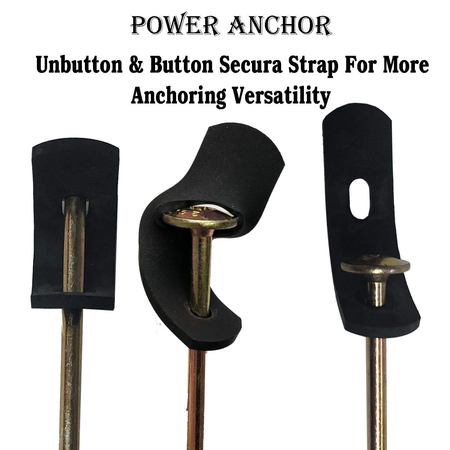 Keyfit Tools Power Anchor (8 Pack) for Tarps Drill Powered Screw in Tarp Stakes Works with Waterproof Heavy Duty Tarp