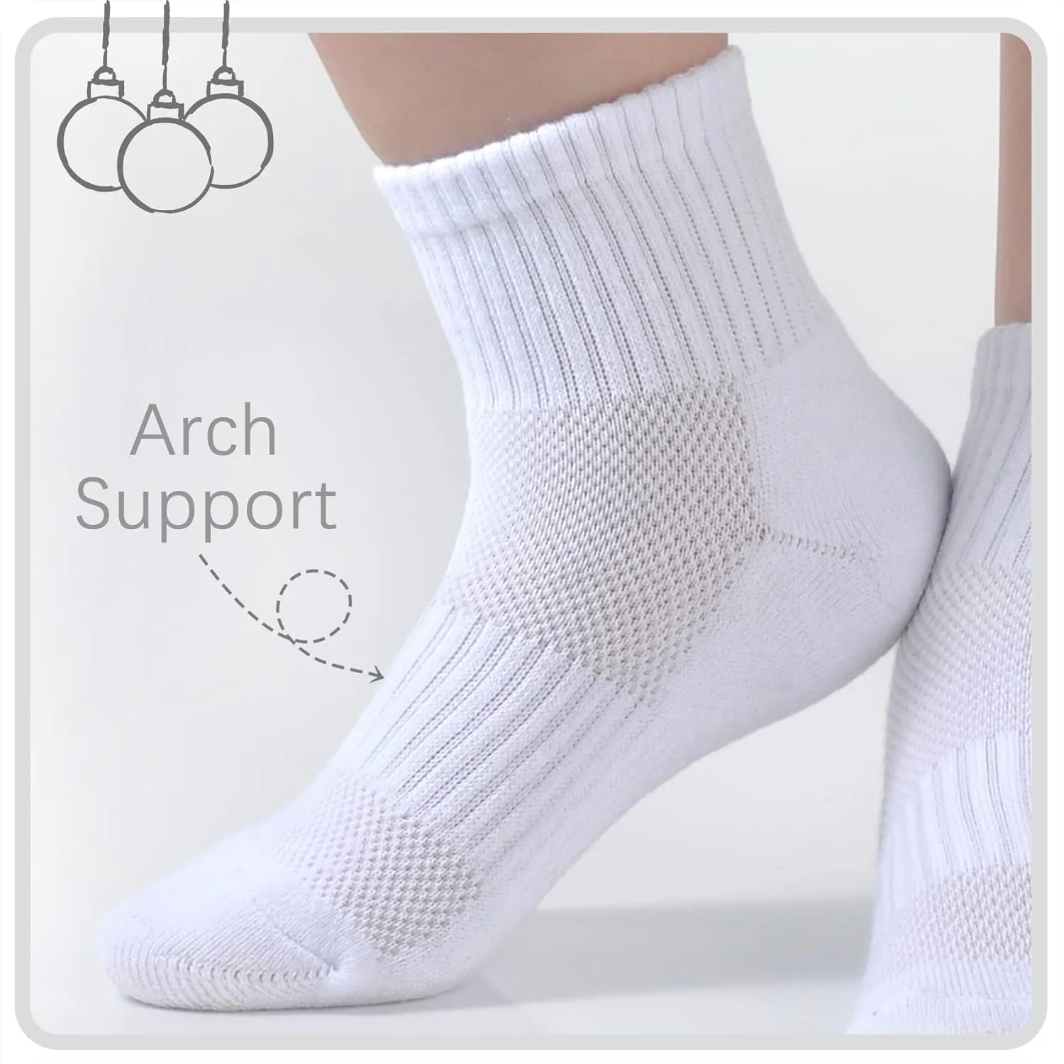 Kids Ankle Socks Boys Cushioned Athletic Short Socks Girls Cotton Quarter Socks Children Youth Women 10 Pairs