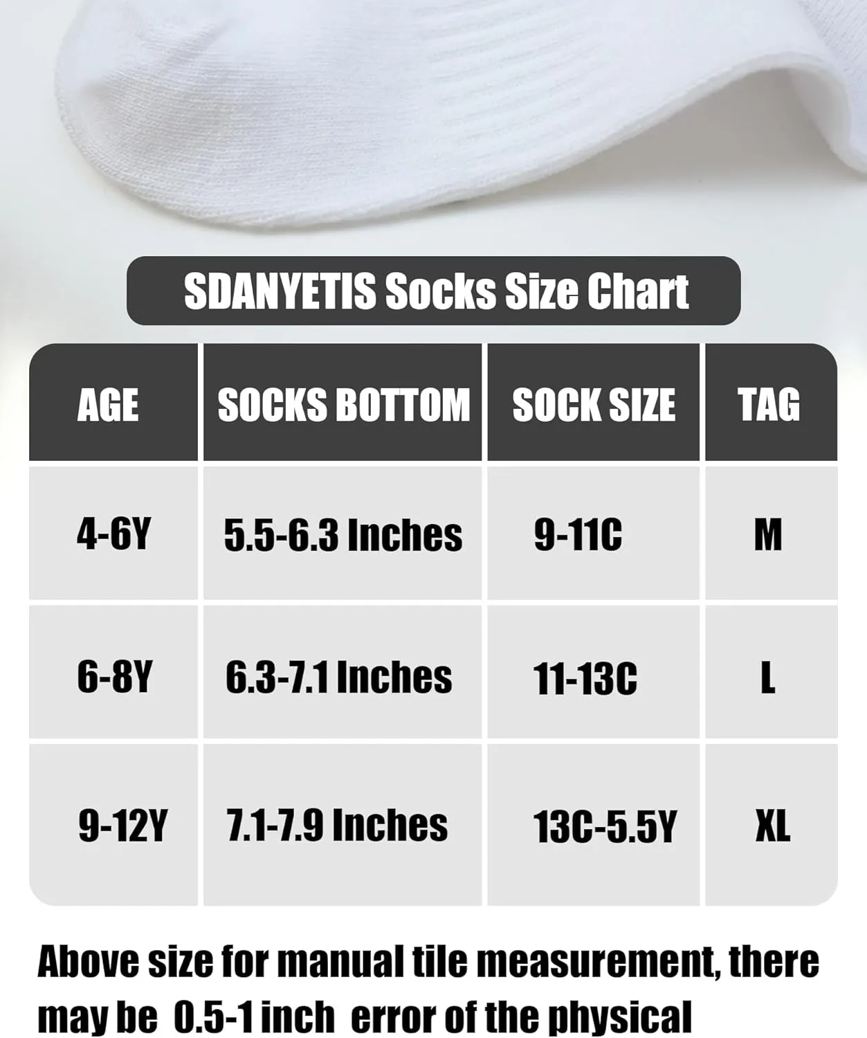 Kids Athletic Crew Socks Seamless Girls Cotton Half Cushioned Quarter Sock for Boys 6 Pairs