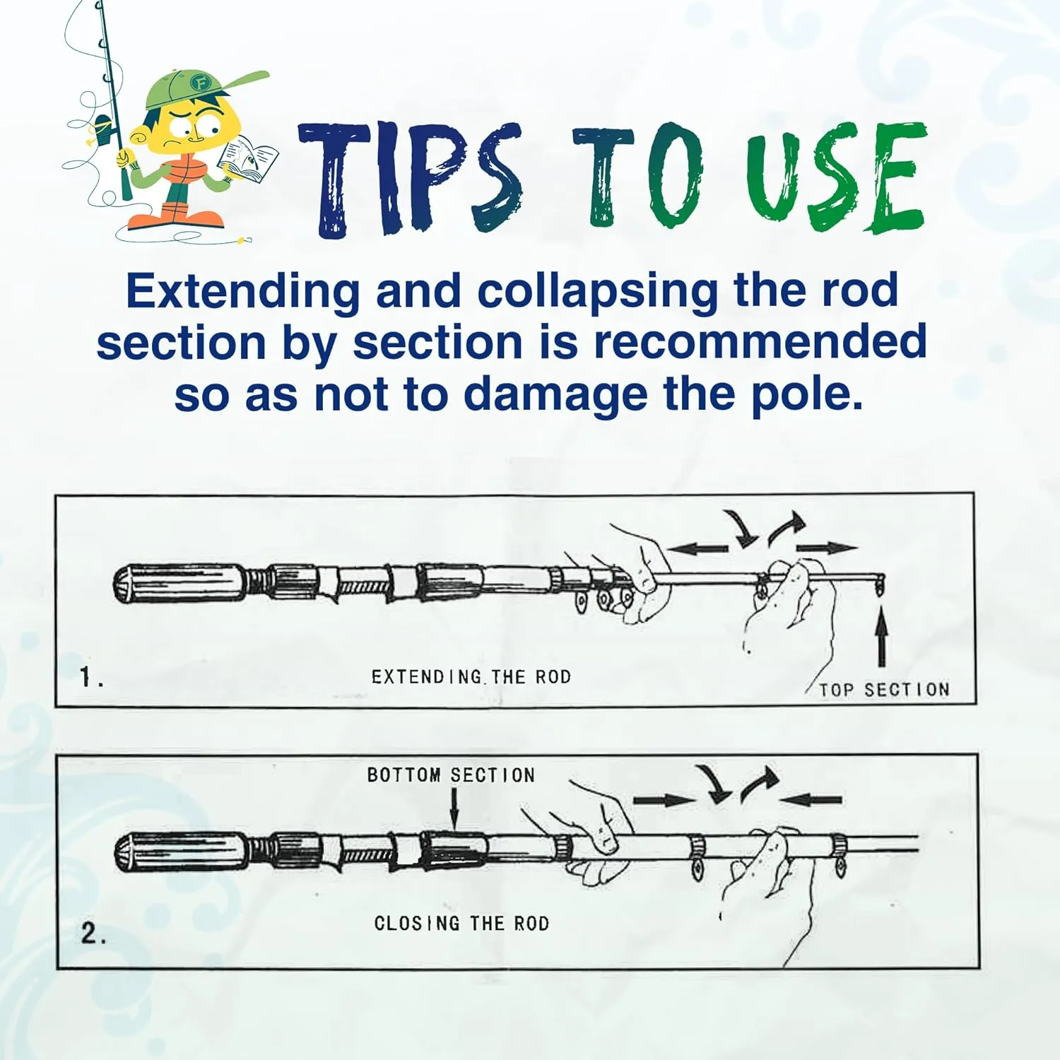 Kids Fishing Pole, Portable Telescopic Kids Fishing Poles for Boys and Girls, Fishing Rod and Reel Combo Kit with Tackle Box, and Fishing Net, Best Fishing Pole for Toddler Youth