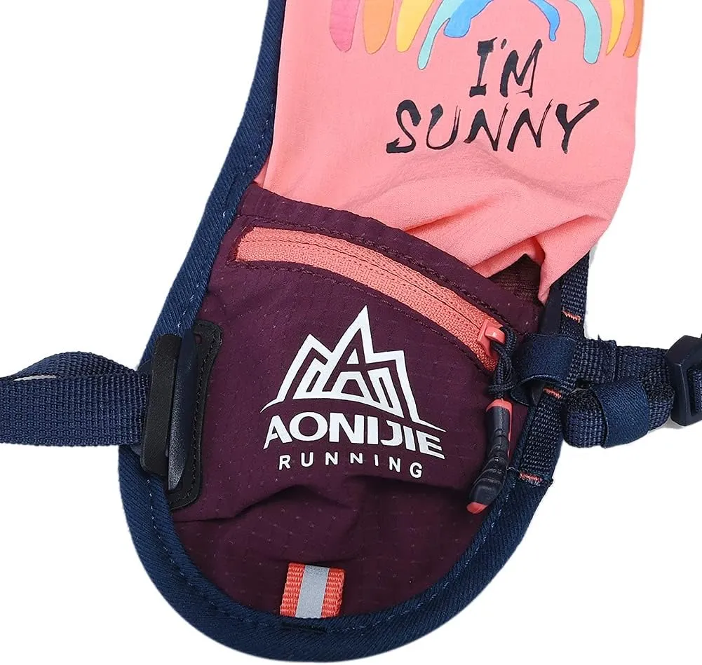 Kids Hydration Backpack with 250mL Water Bladder Lightweight Hydration Pack Vest for Hiking Camping Cycling Running