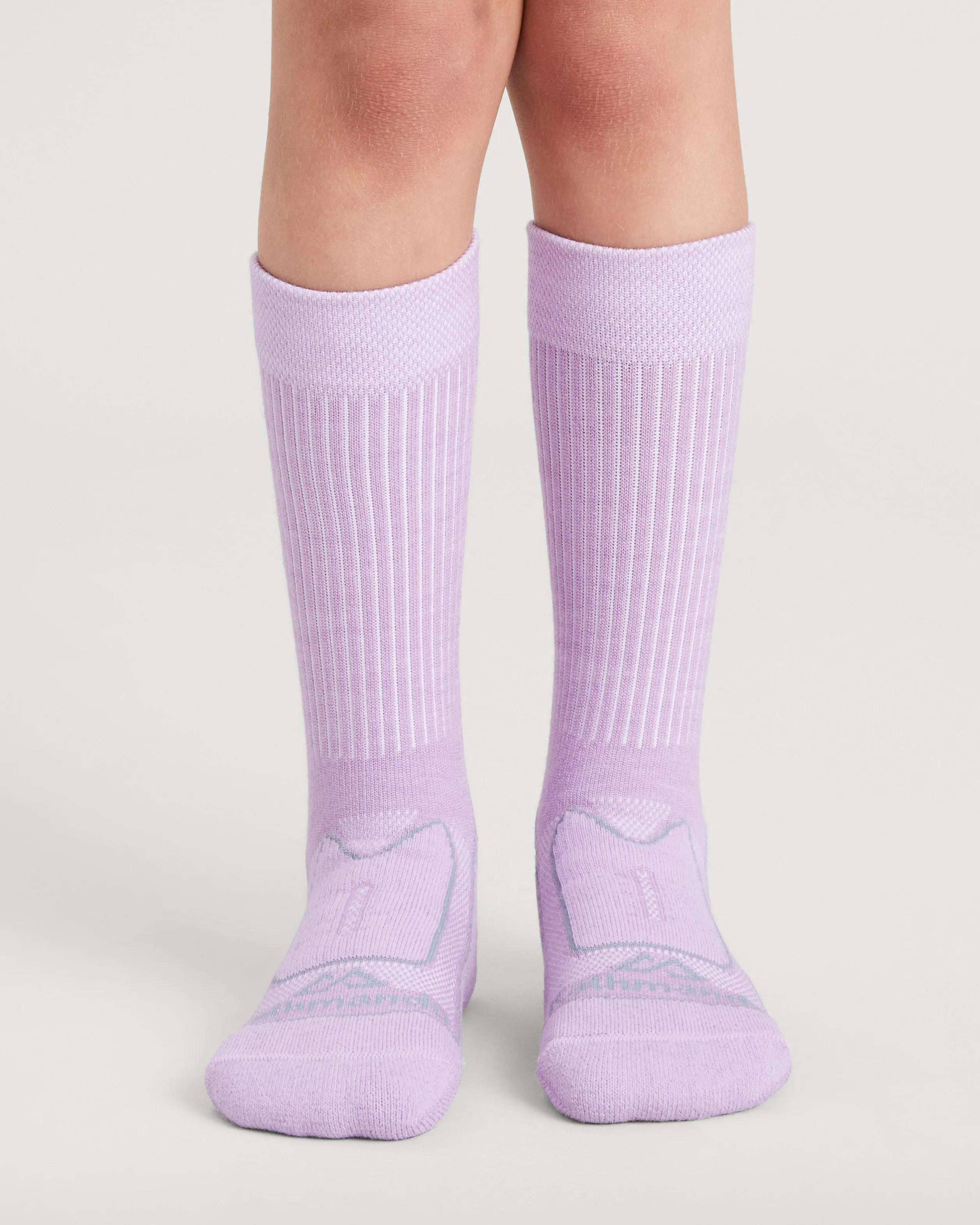 Kids' NuYarn Ergonomic Hiking Socks - Lupin Field