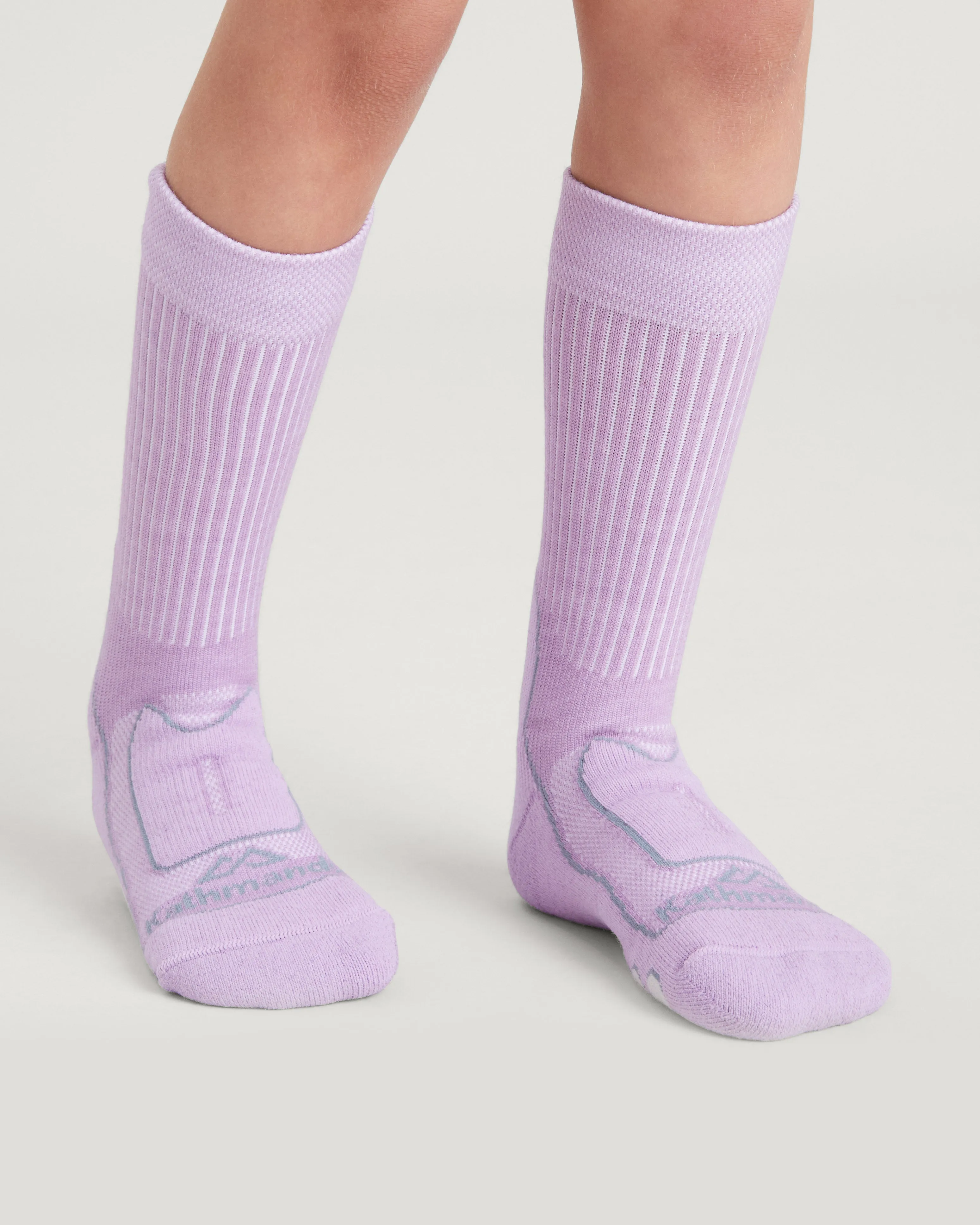 Kids' NuYarn Ergonomic Hiking Socks - Lupin Field