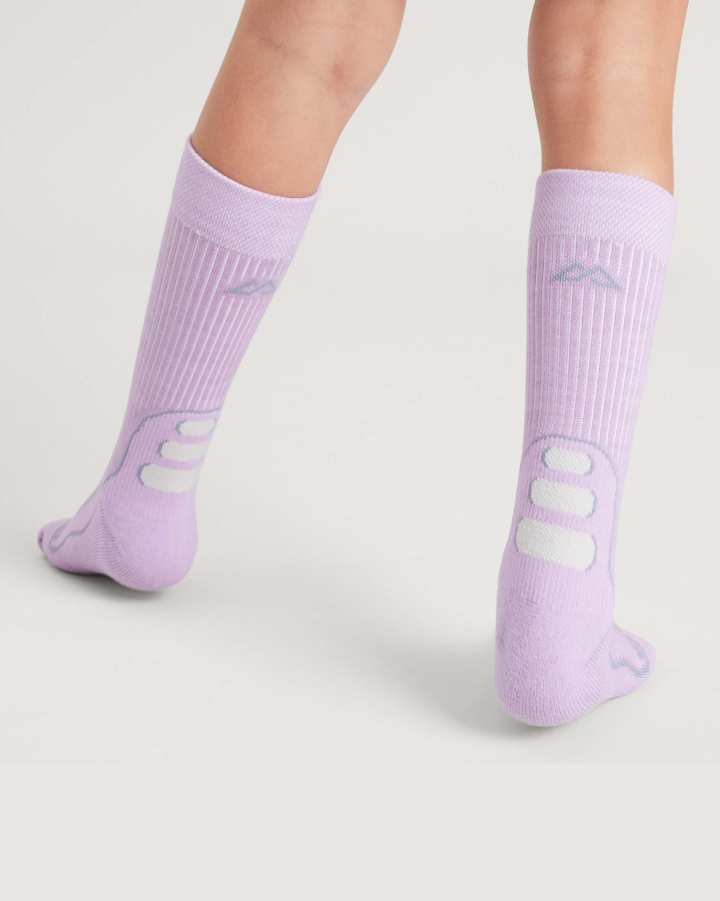 Kids' NuYarn Ergonomic Hiking Socks - Lupin Field