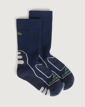 Kids' NuYarn Ergonomic Hiking Socks - Midnight Navy