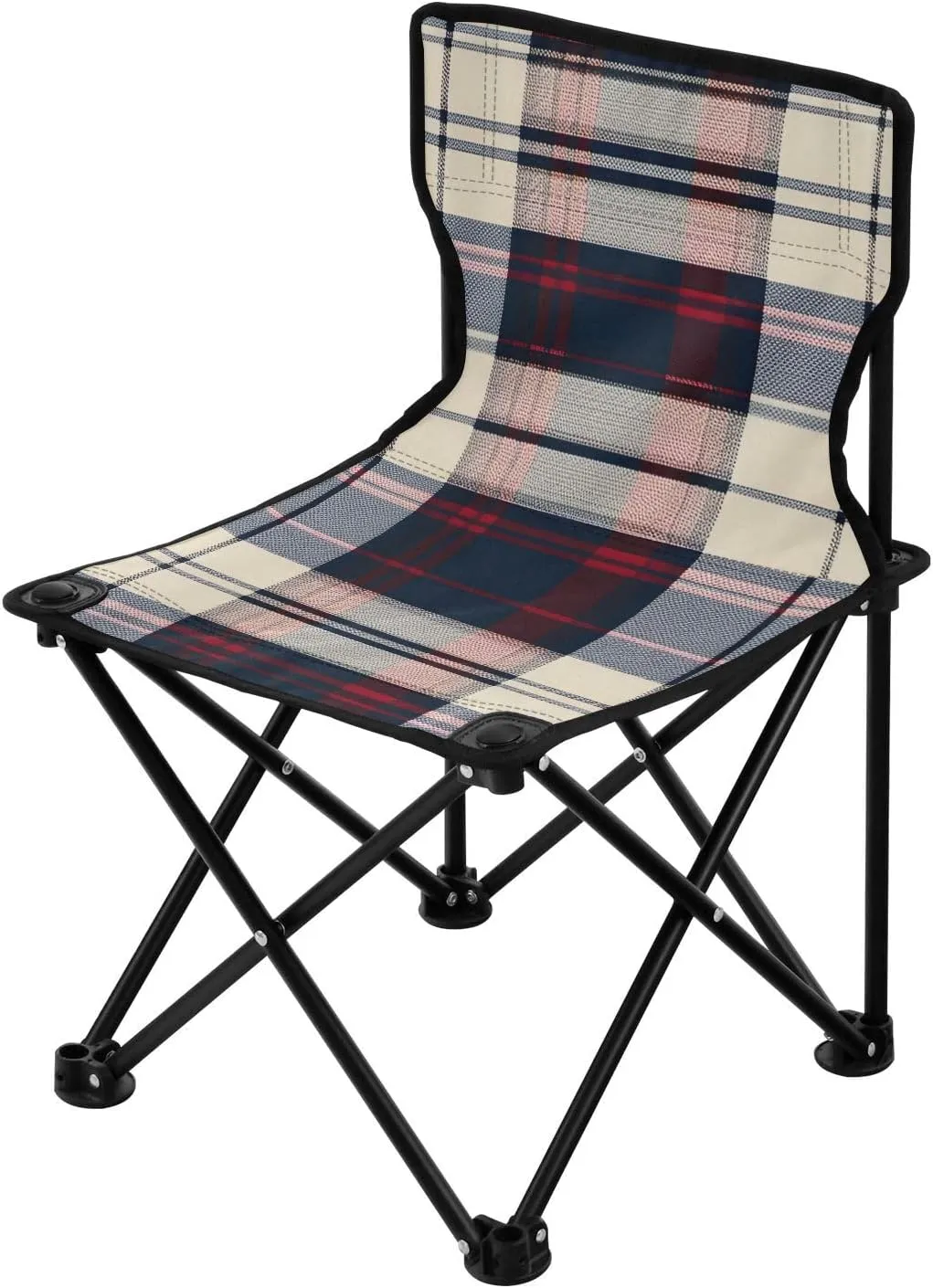Kigai Folding Camping Chair Heavy Duty Chair Ultralight Compact Portable Beach Chair for Outdoor Camp, Hiking, Travel, Beach, Sporting Event and Picnic, Classic Check