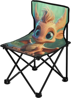 Kigai Folding Camping Chair Heavy Duty Chair Ultralight Compact Portable Beach Chair for Outdoor Camp, Hiking, Travel, Beach, Sporting Event and Picnic, Cute Dragon