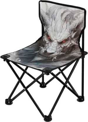 Kigai Folding Camping Chair Heavy Duty Chair Ultralight Compact Portable Beach Chair for Outdoor Camp, Hiking, Travel, Beach, Sporting Event and Picnic, Evil Dragon