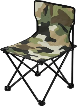 Kigai Folding Camping Chair Heavy Duty Chair Ultralight Compact Portable Beach Chair for Outdoor Camp, Hiking, Travel, Beach, Sporting Event and Picnic, Green Camouflage