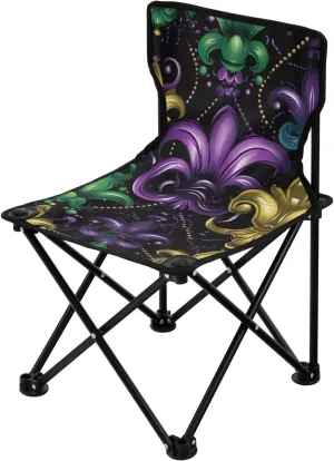 Kigai Folding Camping Chair Heavy Duty Chair Ultralight Compact Portable Beach Chair for Outdoor Camp, Hiking, Travel, Beach, Sporting Event and Picnic, Mardi Gras